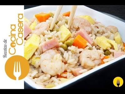 Arroz chino tres delicias casero