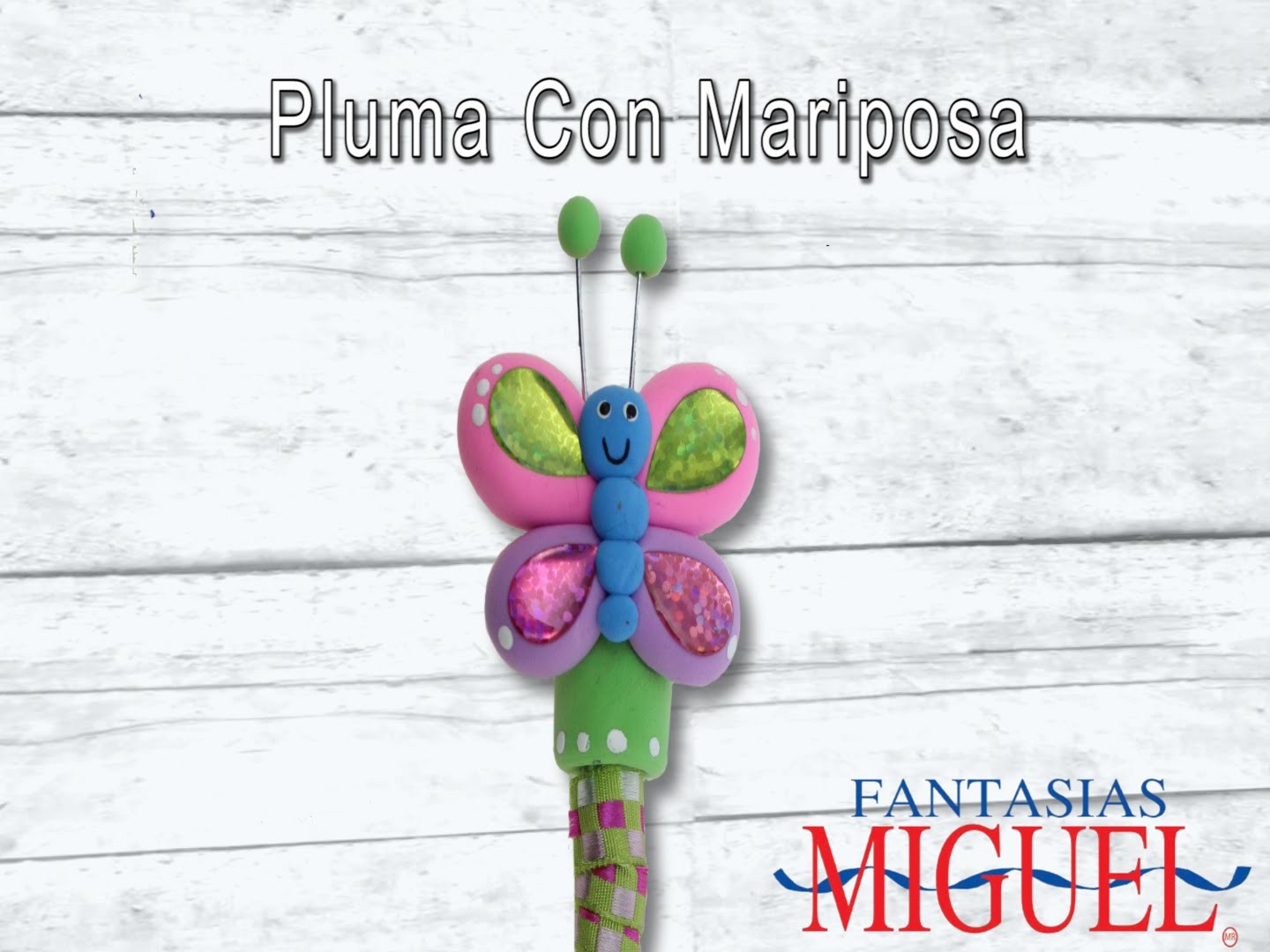 Pluma Con Mariposa