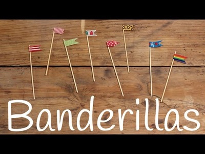 Banderines con washi tape | Decoración fácil para niños