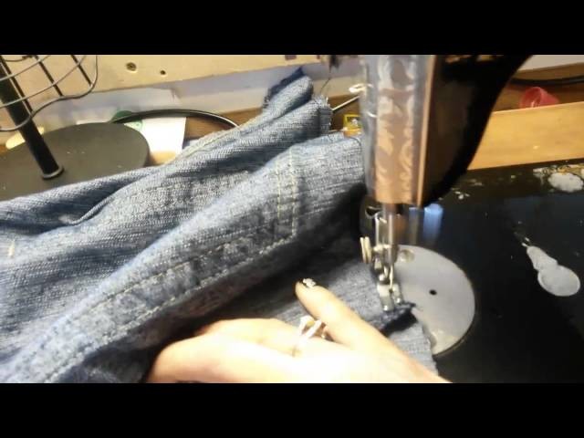 Cómo hacer una cartera con un par de jeans (1.2)