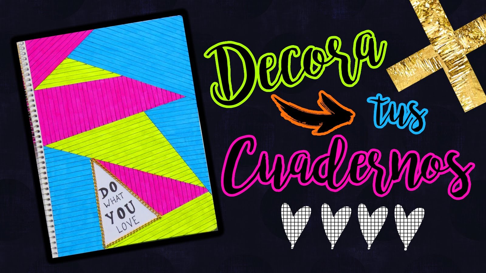 Decora tu libreta facil y rapido  ♥♥♥ Mariana