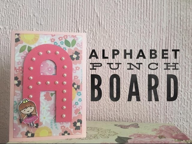 REVIEW Alphabet Punch Board.Letras de Papel