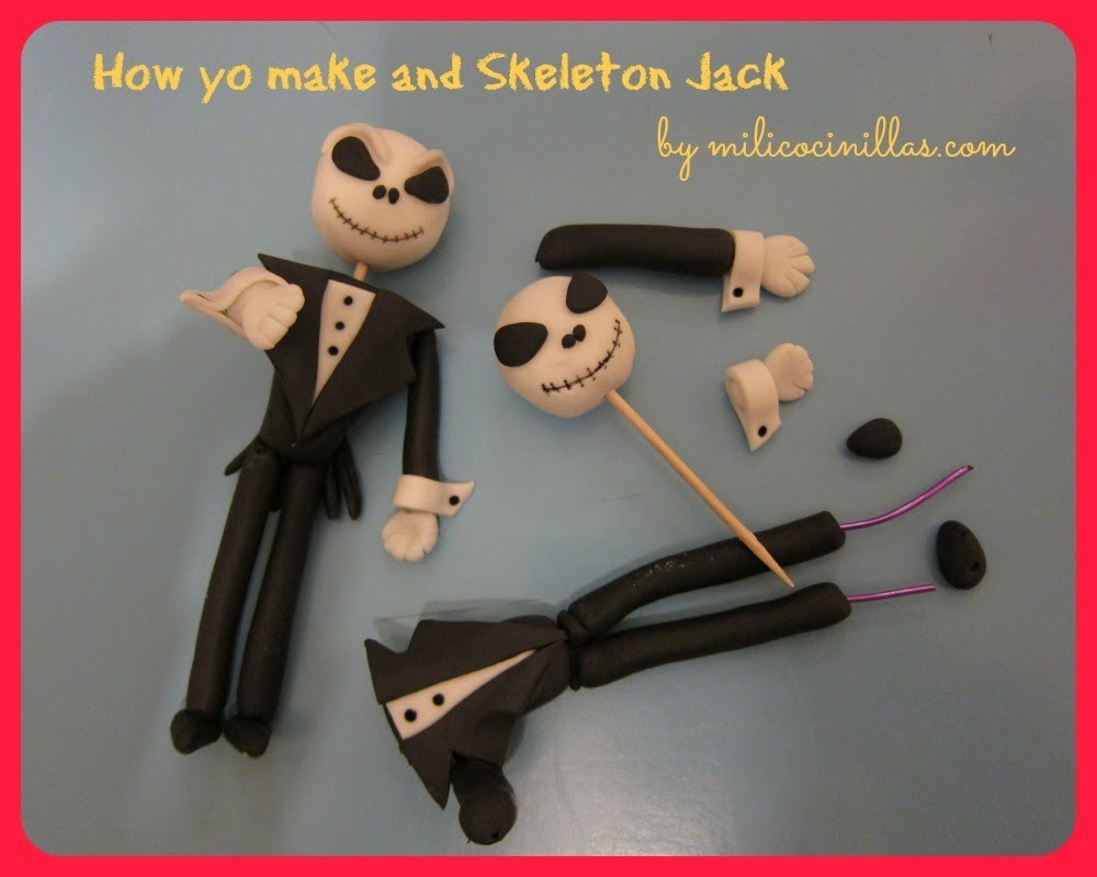 How you make a Jack Skeleton Fondant