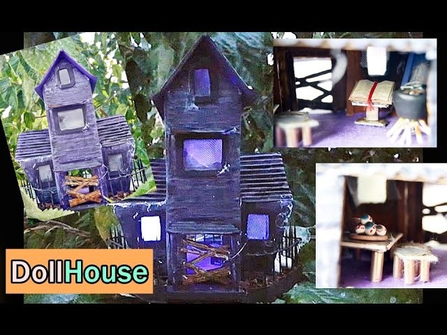 Manualidades de Halloween : Casa Embrujada , Doll haunted House - BeagleArts ♥