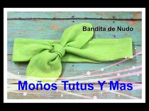 BANDITA DE NUDO Paso a Paso KNOTTED HEADBAND Tutorial DIY How To PAP