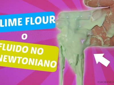 Como hacer fluido no Newtoniano o slime flour -  How to do non Newtonian fluid