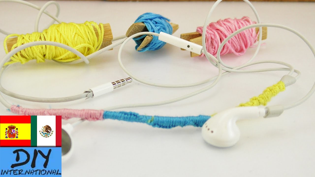 Decora el cable de tus audífonos | Tejido fácil | Tutorial