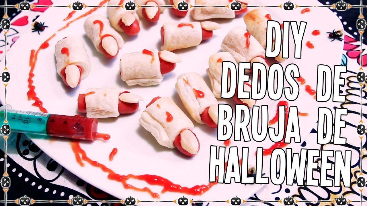 DIY Dedos de bruja para Halloween receta de cocina