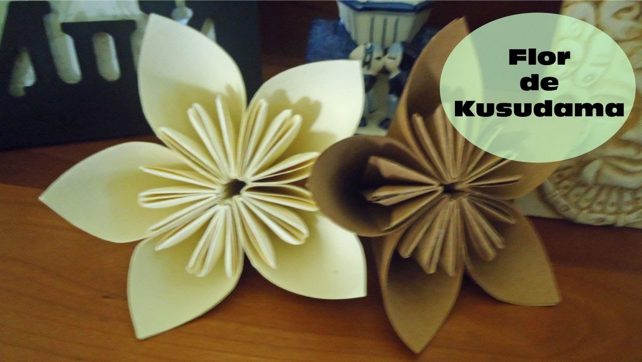 Flor de Kusudama: Cómo Hacer Una Flor De Kusudama Con Papel | Flores de origami | Flores de papel