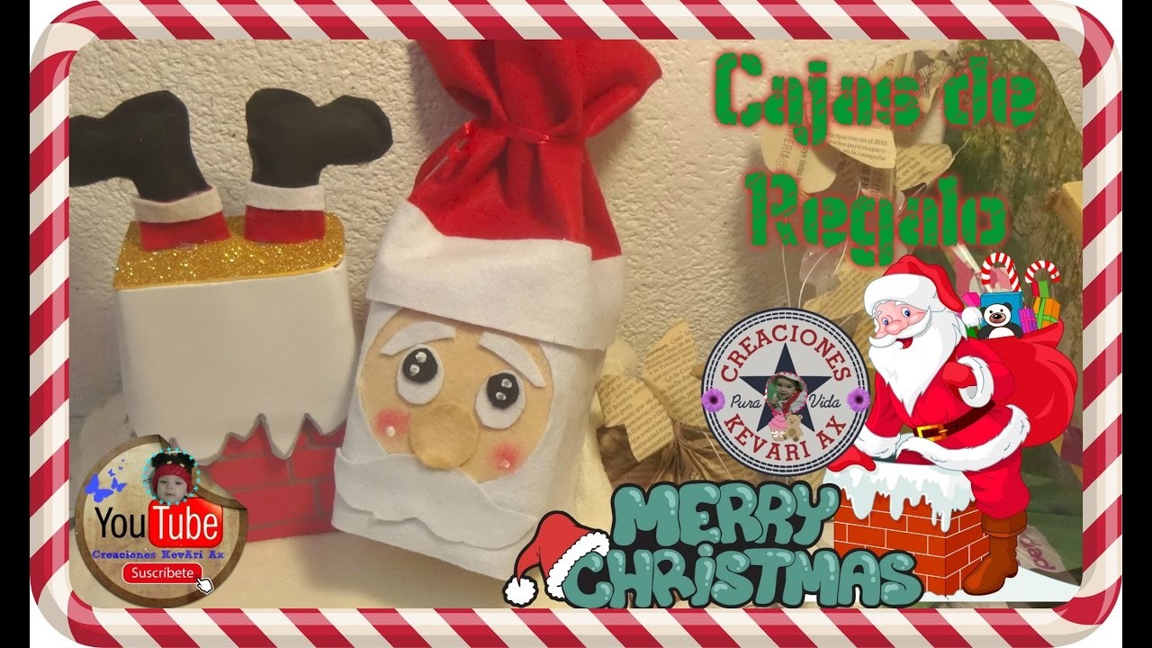 Cajas de regalo o Dulceros navideños.DIY Christmas crafts: Christmas GIFT BOX 