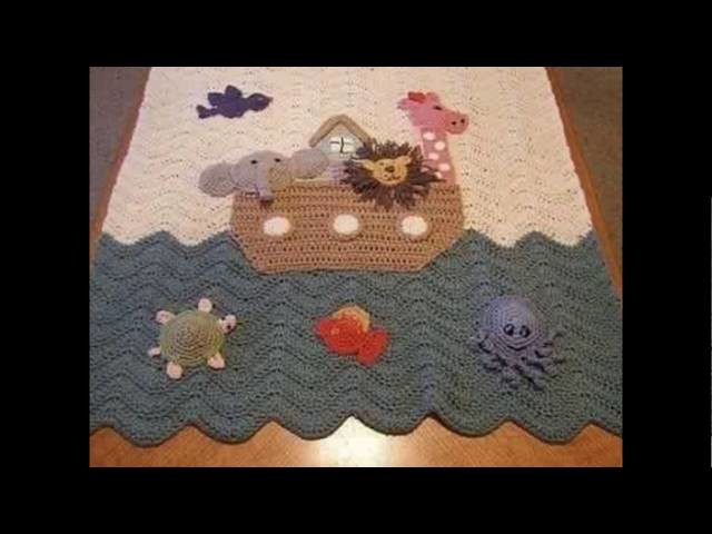 Cobijas - Mantas tejidas en crochet para bebe