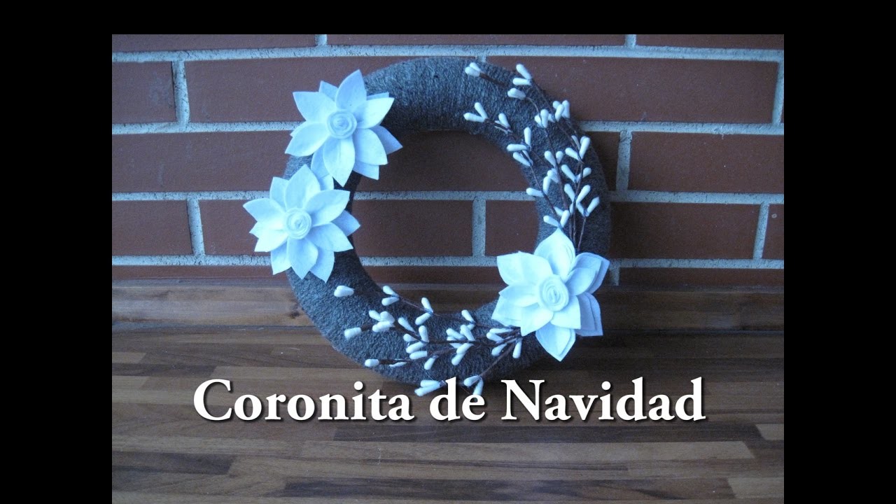 #DIY -Coronita de Navidad #DIY -Corona Christmas