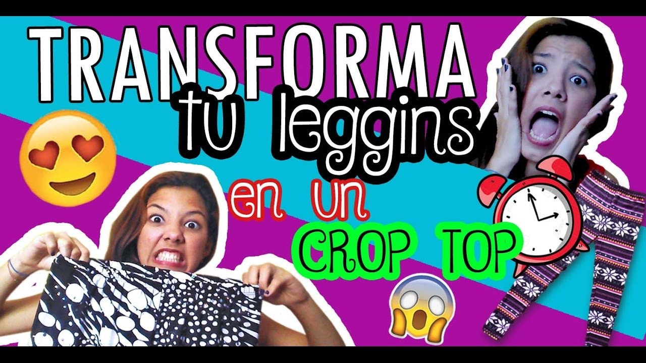 DIY: Transforma tu leggins en un crop top (FÁCIL) | Yanelizza 