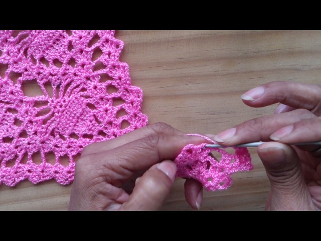 Muestra "2" de tejido a crochet para capita o poncho (PARTE 1 DE 2)