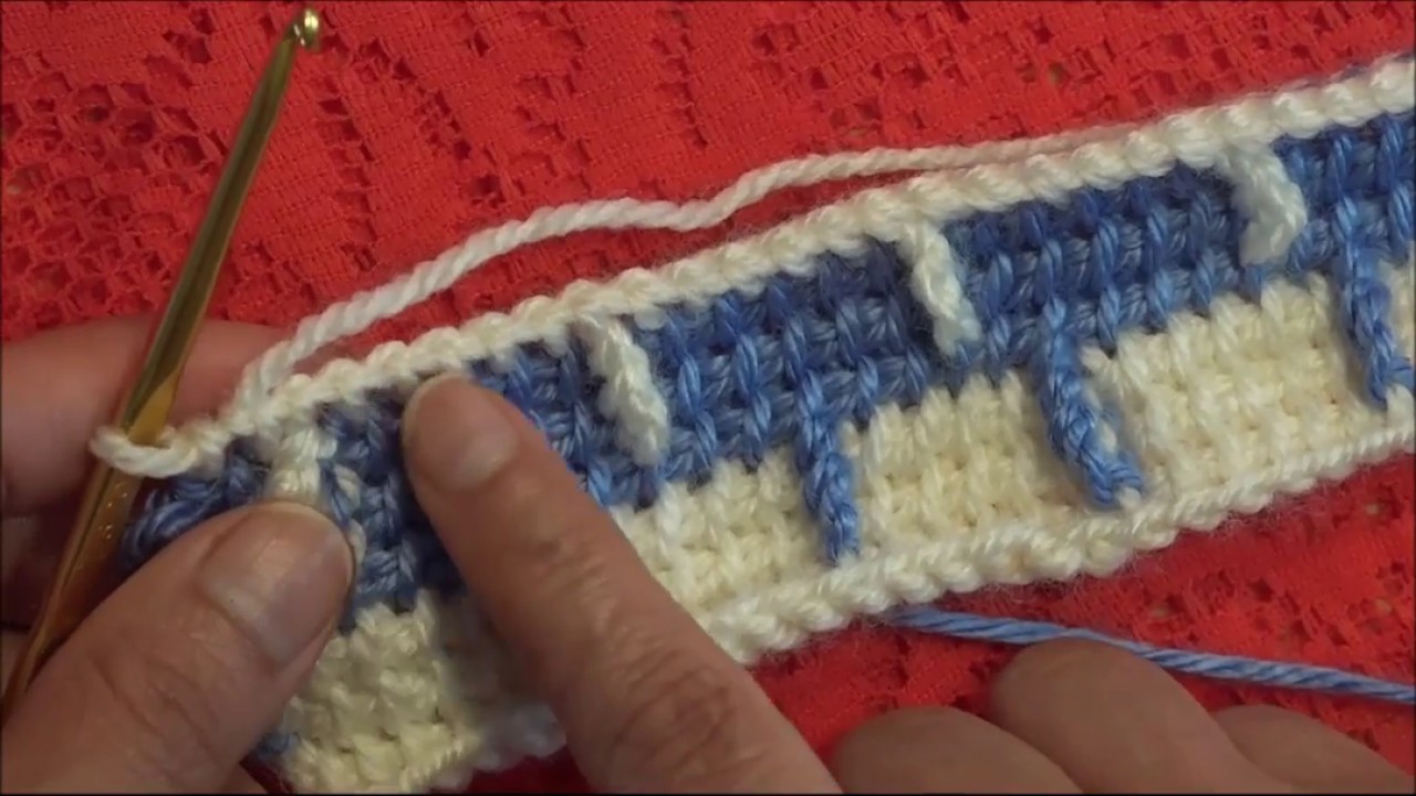 Punto cuadrangular.square crochet stitch
