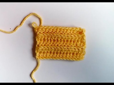 Tutorial de crochet: aprende a hacer el medio punto alto acanalado. Trenda Lerenda