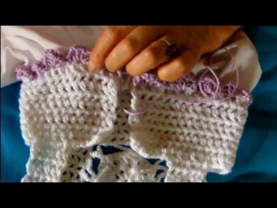 Tutorial de vestido de niña en crochet y tela. Video 2