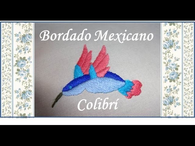 4.7 ♥ Bordado Mexicano ♥ COLIBRI ♥ Parte superior de las alas