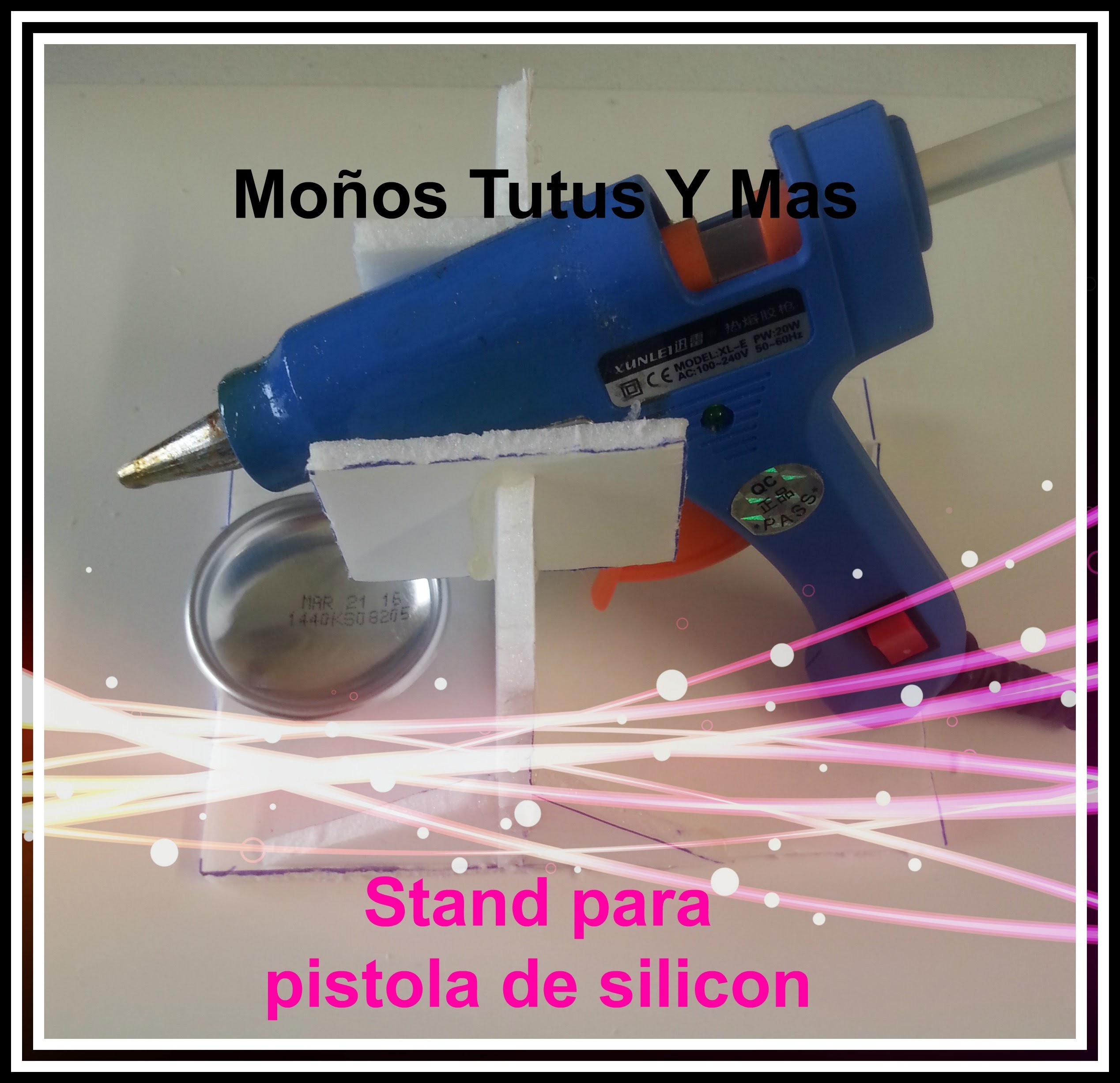 BASE PARA PISTOLA DE SILICON Paso a Paso GLUE GUN STAND Tutorial DIY How To PAP