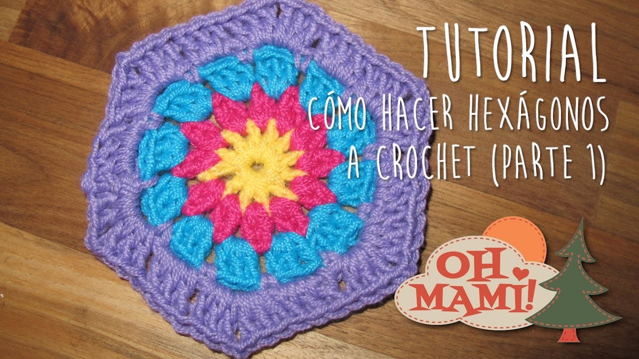 Cómo hacer hexágonos a crochet (Parte I)