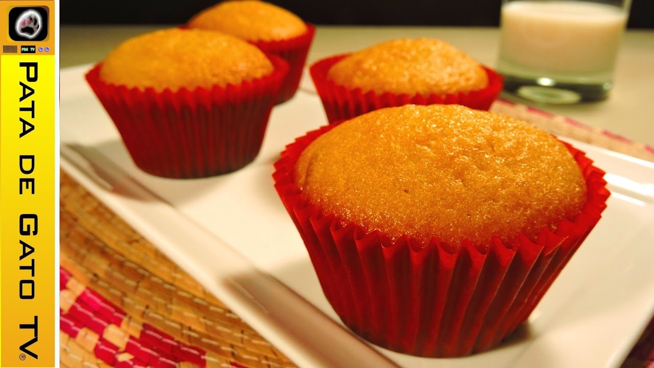 Como hacer mantecadas de naranja. How to make orange cupcakes.