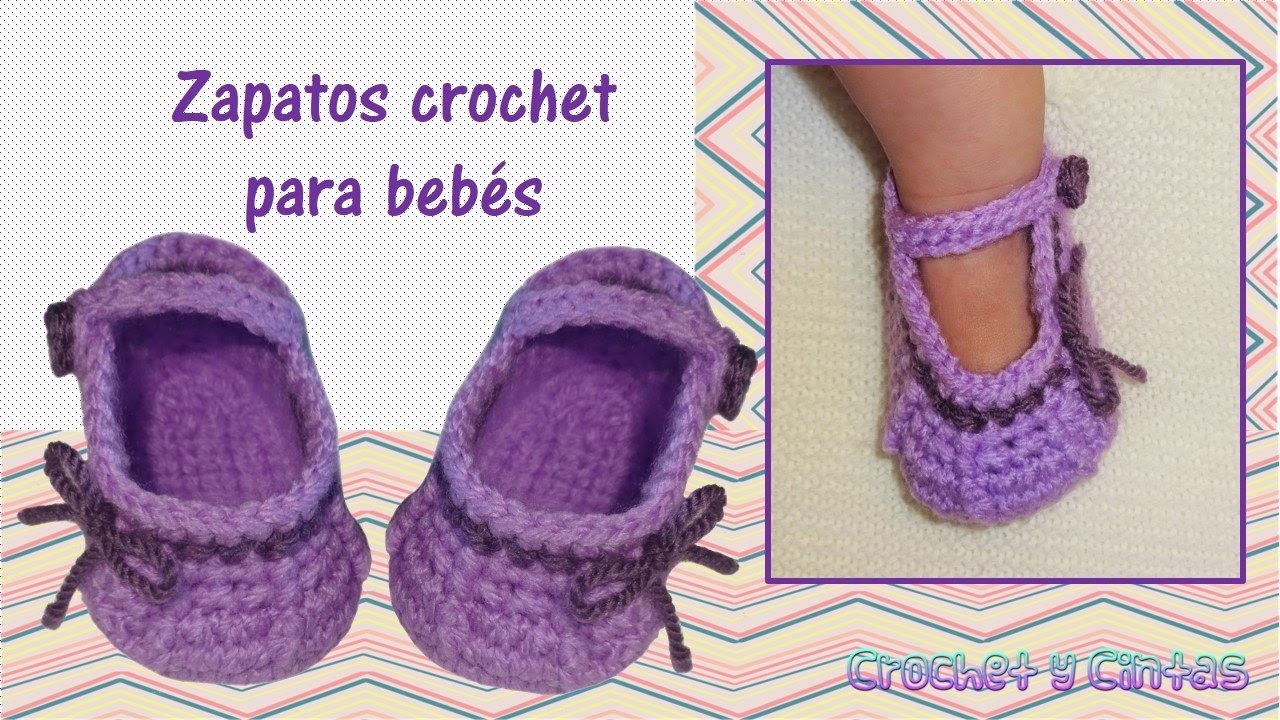 Como tejer zapaticos, patucos crochet (ganchillo) para bebés de todas las edades - Parte 2.2