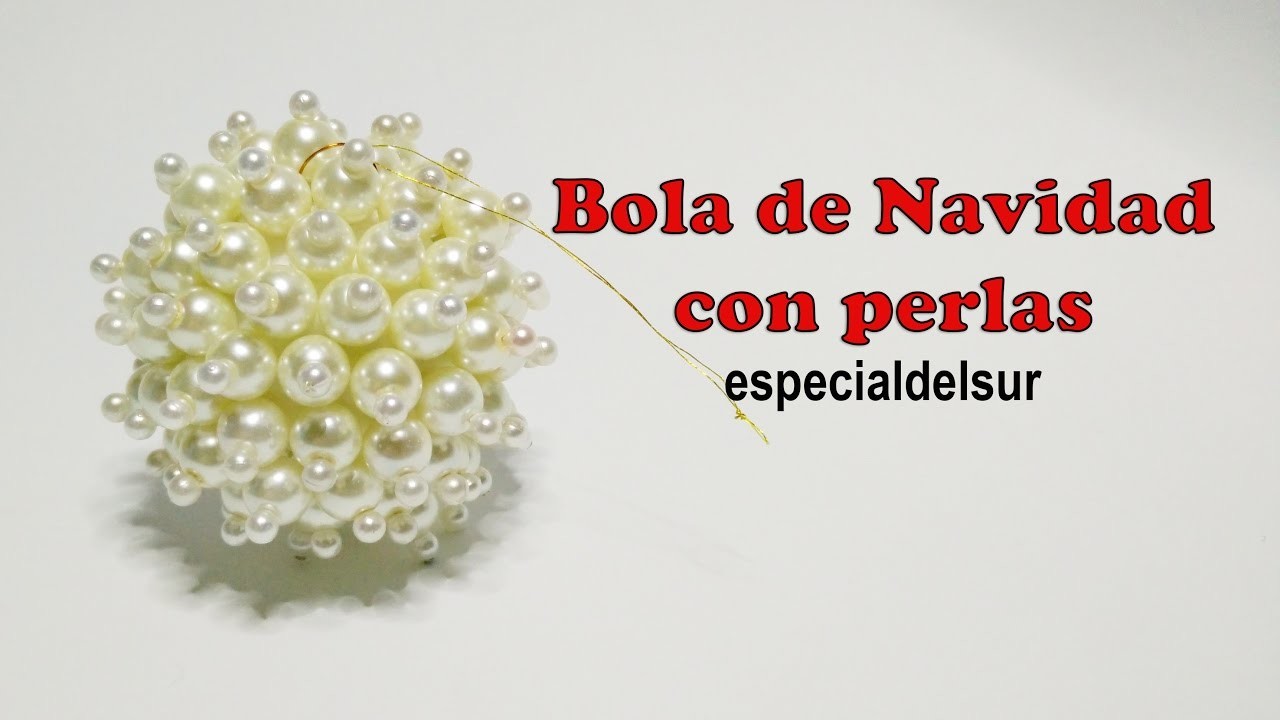 DIY: Bola Navideña con perlas