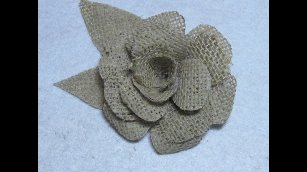 #DIY Como hacer  una flor de yute o arpillera #DIY How to make a flower jute or burlap