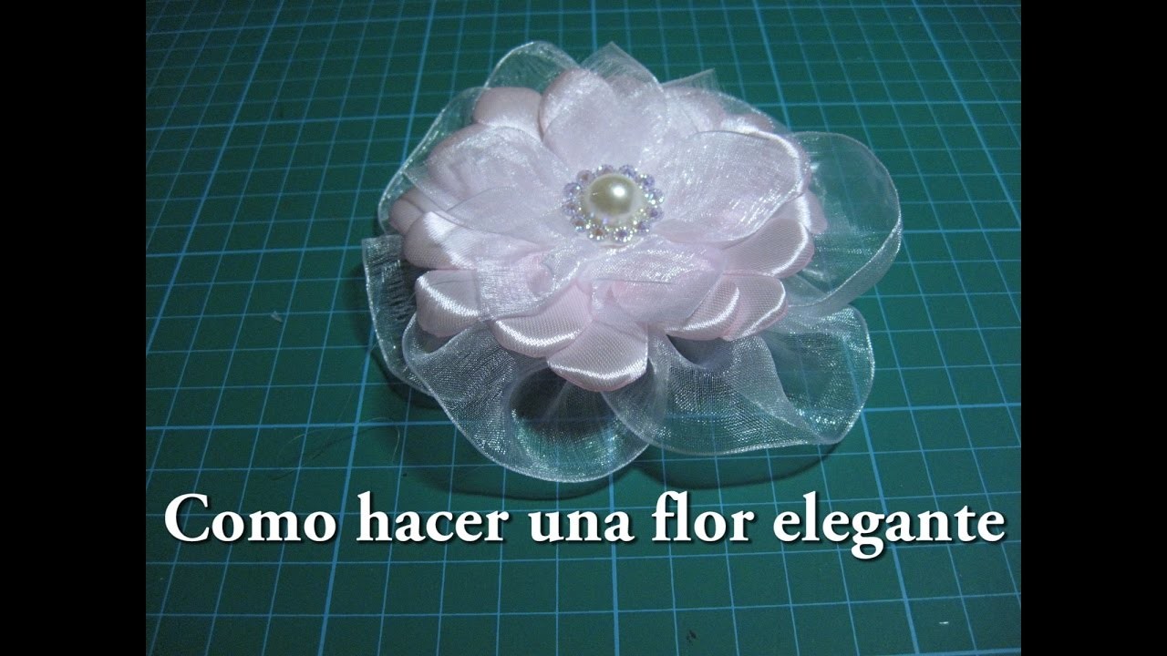 #DIY -# Como hacer una flor elegante.  #DIY - How to make an elegant flower.