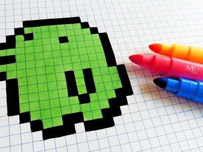Handmade Pixel Art - How To Draw a Tamagotchi #pixelart