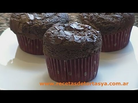 Muffins de chocolate - Magdalenas de Chocolate - Recetas de Tortas YA!