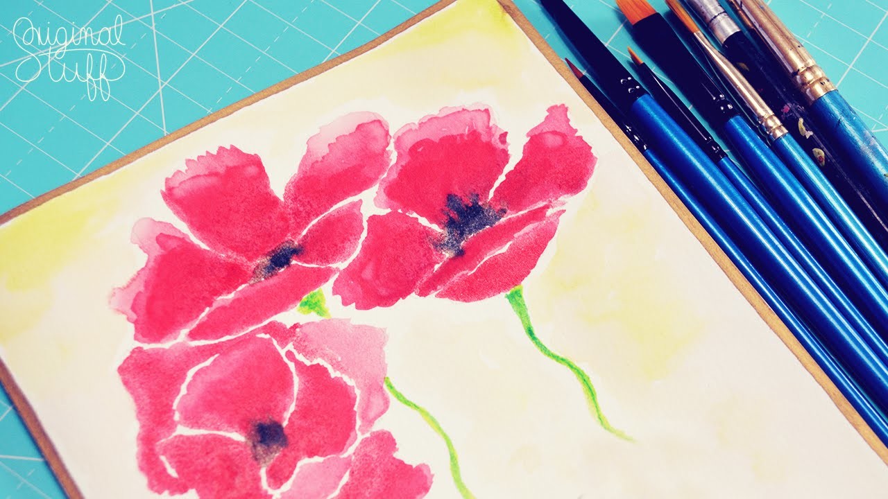 Pintando flores para regalar ♥ [Acuarelas.Watercolor] - Día de las Madres.Mother's day