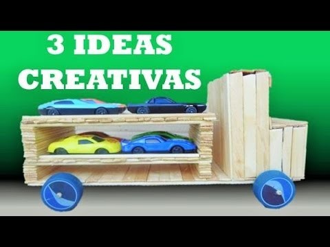 3 Creativas con papel y palitos
