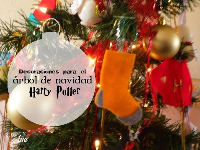 Decoraciones DIY para un árbol navideño de Harry Potter