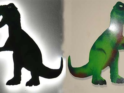 Dinosaurio decorativo infantil retro iluminado DIY