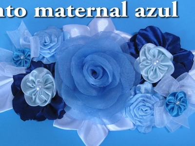#DIY -# Cinturon maternal azul #DIY - # Maternal Blue Belt