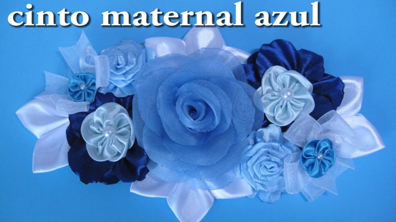 #DIY -# Cinturon maternal azul #DIY - # Maternal Blue Belt