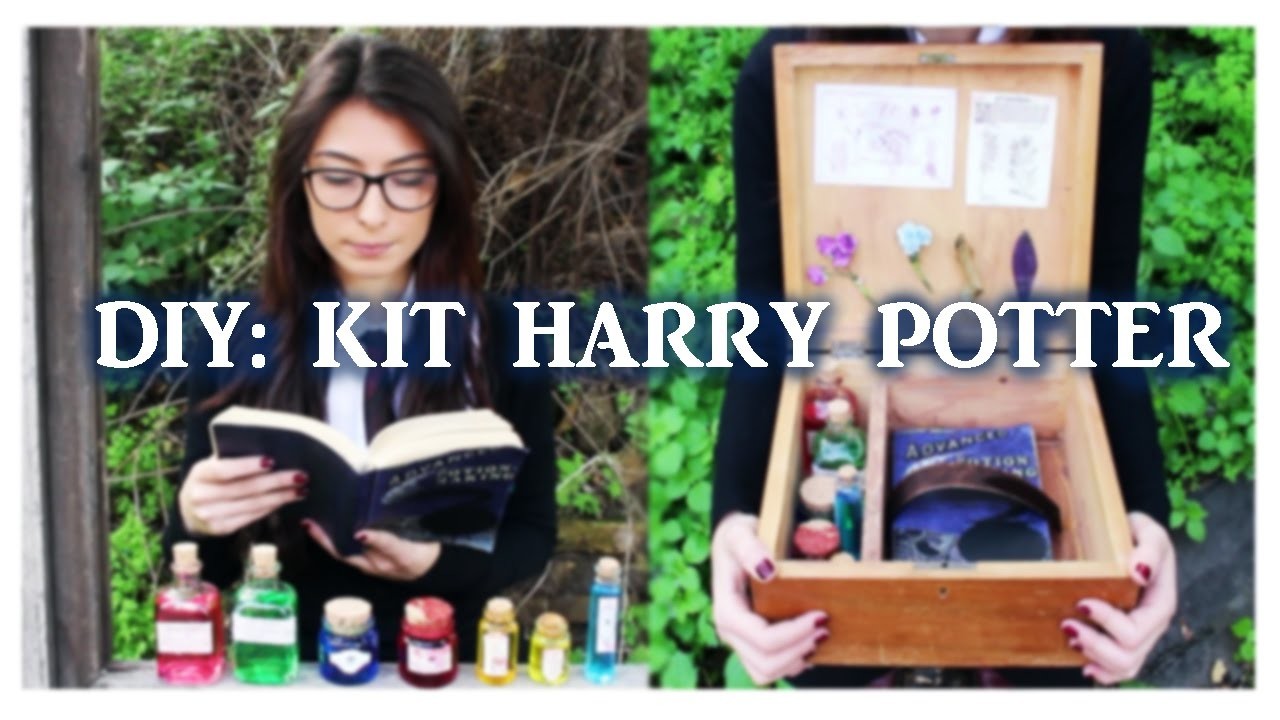 DIY: HARRY POTTER - KIT DE POCIONES, PLANTAS, LIBRO + CARTA ACEPTACIÓN HOGWARTS || Bella Brocks ||