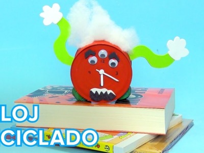 Reloj con material reciclado | Manualidades para niños