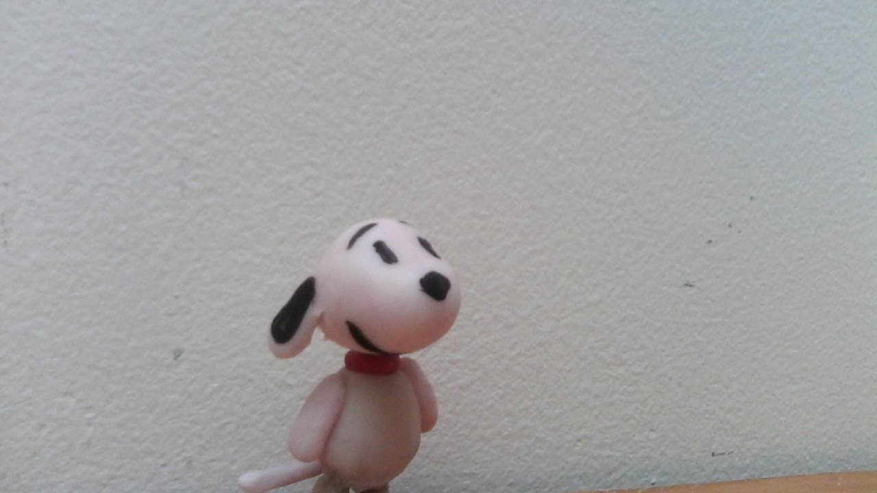 Snoopy Tutorial Polymer Clay.Porcelana Fria