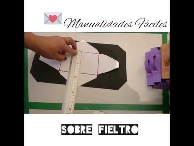 Sobre Fieltro Diy, porta-tarjetas