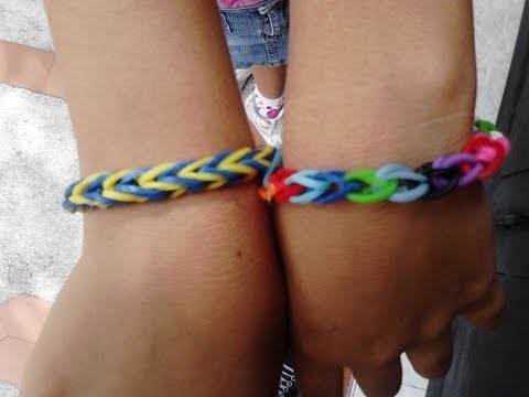 Como Hacer Manillas con Bandas Elasticas TUTORIAL