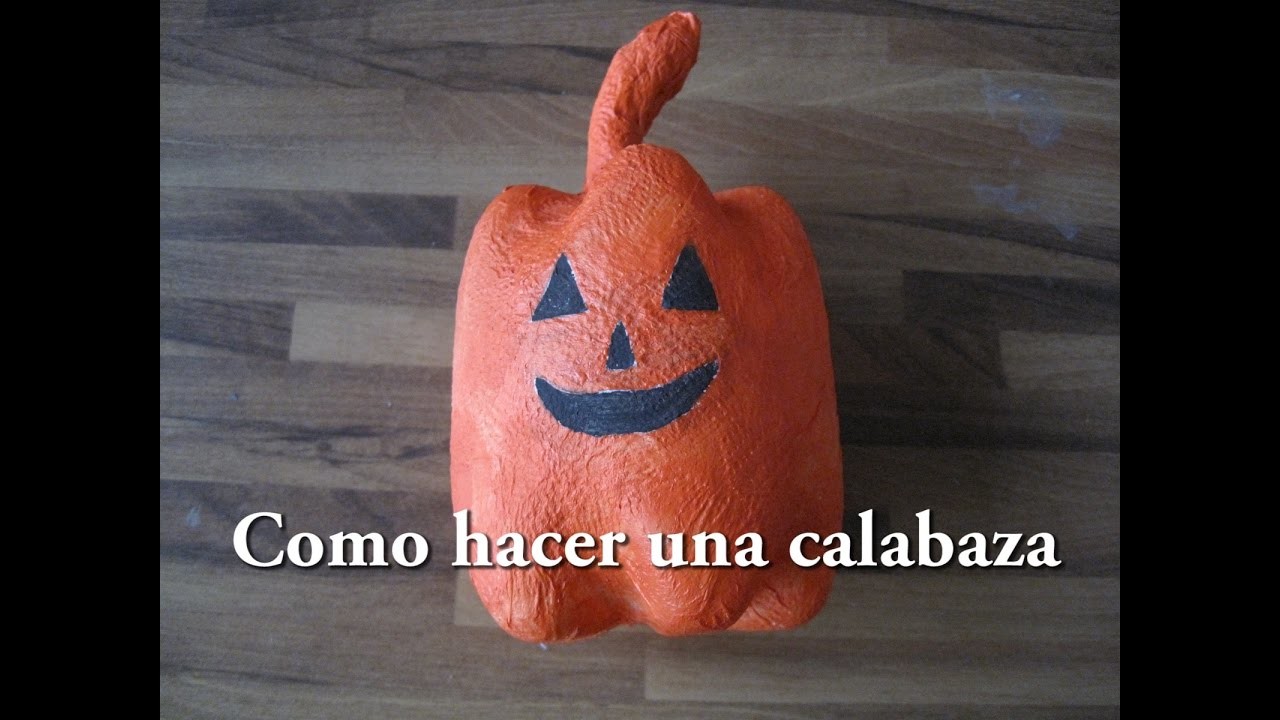 #DIY Como hacer una calabaza de halloween   #DIYHow to make a Halloween pumpkin