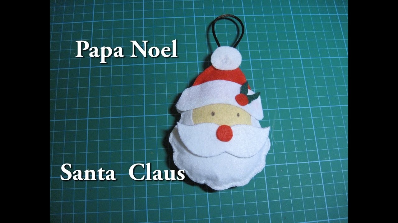 #DIY - Papa Noel, Santa Claus, de fieltro, #DIY - Santa Claus, Santa Claus, felt