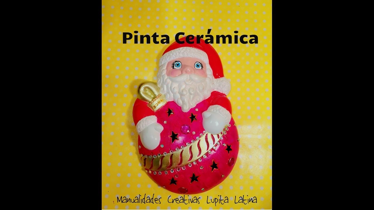 DIY pinta Ceramica navideña Santa Claus Paint christmas ceramics
