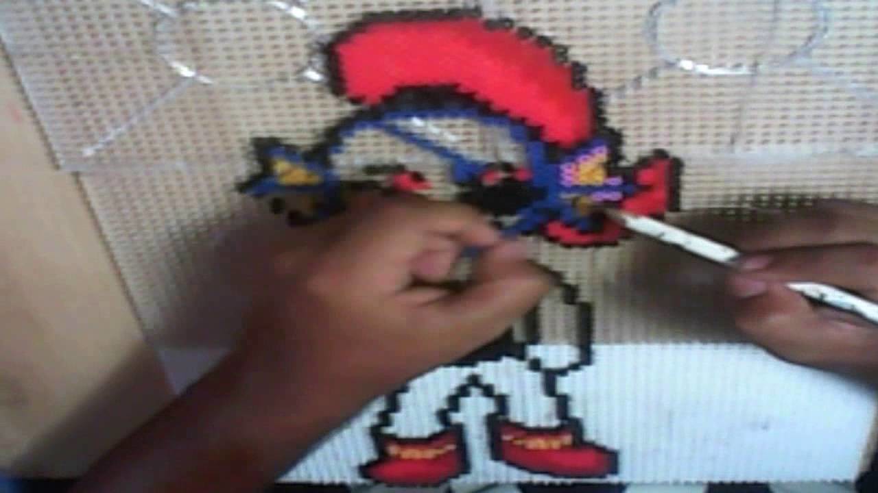 Hama Bead Undyne (Undertale)