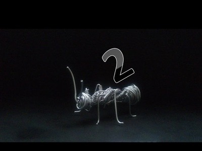 Cómo hacer una hormiga de alambre   How to make an ant of wire resubido con audiowith audio