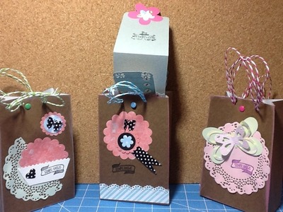 DIY BOLSA DE REGALO TIPO MINI ÁLBUM. UNA TARJETA REGALO IDEAL