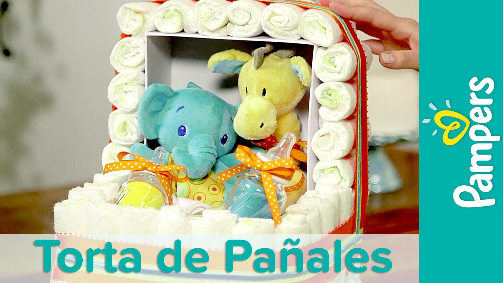 DIY Torta de Pañales para Baby Shower: Tema Coche de Bebé | Pampers