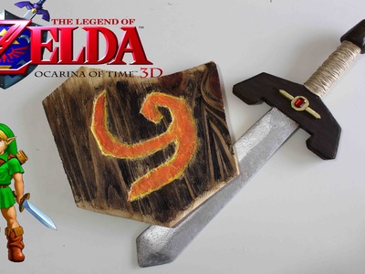 Escudo Deku y espada kokiri, Zelda Ocarina of Time - Dcrafting